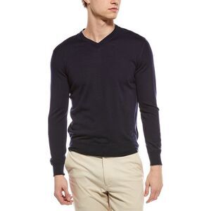 Eleventy Mens  Wool & Silk-Blend V-Neck Sweater